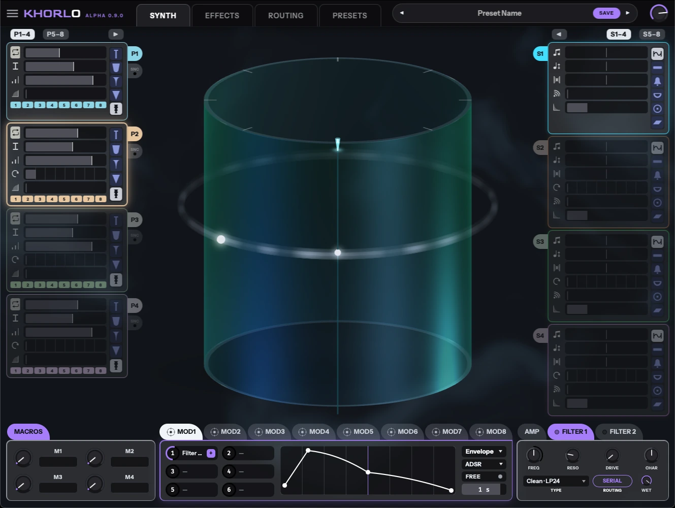 JAS-I Khorlo physical-modeling synthesizer interface