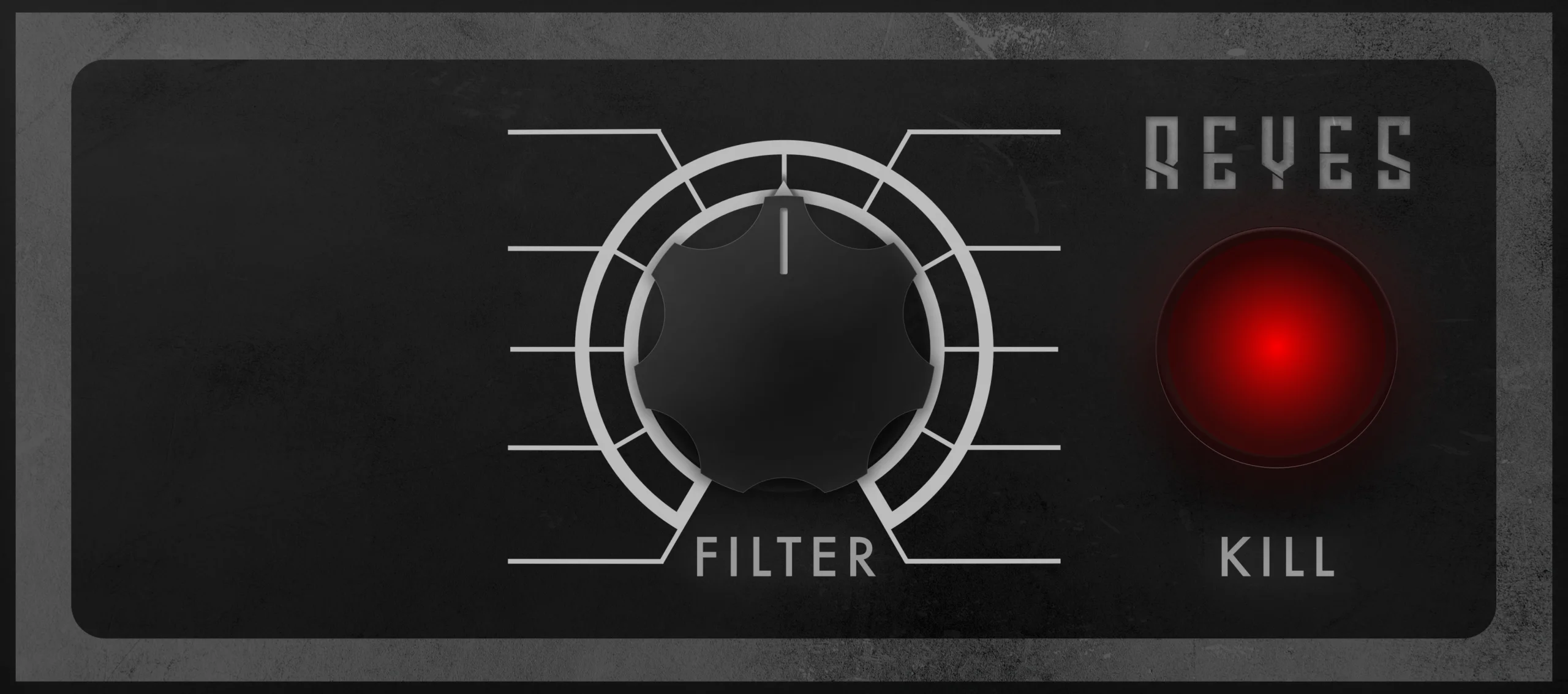 Kill Filter by Reyes Amplifonics interface with filter knob and kill switch