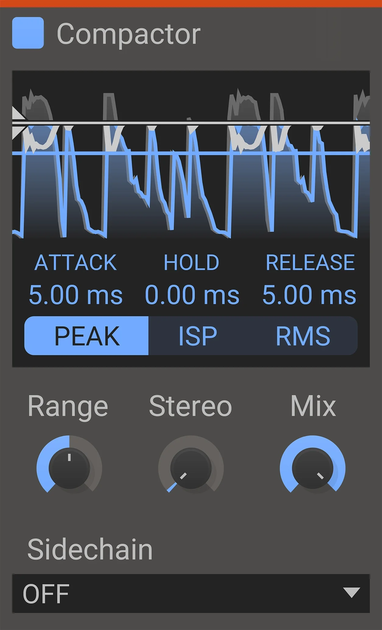 Kilohearts Compactor plugin interface
