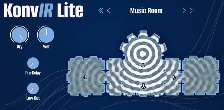 KonvIR Lite reverb plugin interface by LongTail Audio