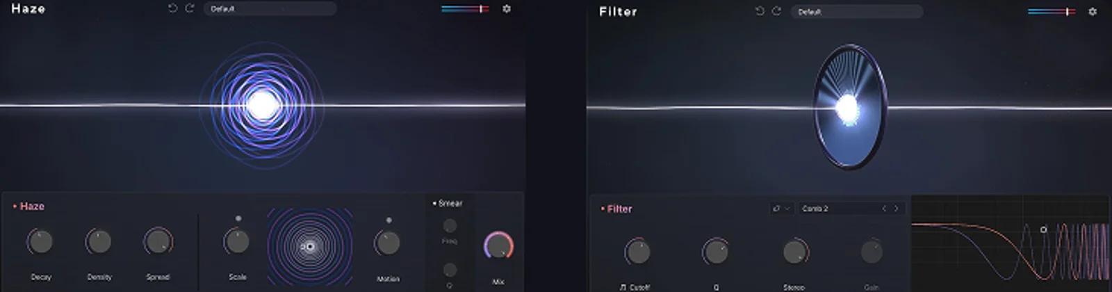 Lunacy Haze and Filter plugin interfaces