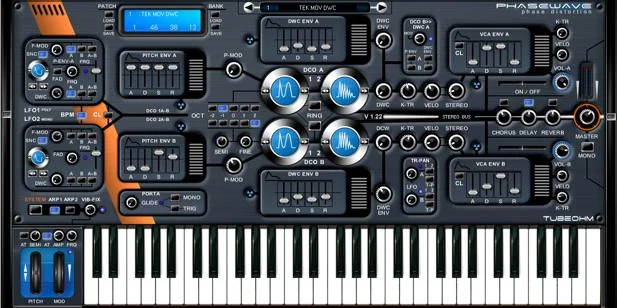 M-Phasewave phase-distortion synthesizer interface