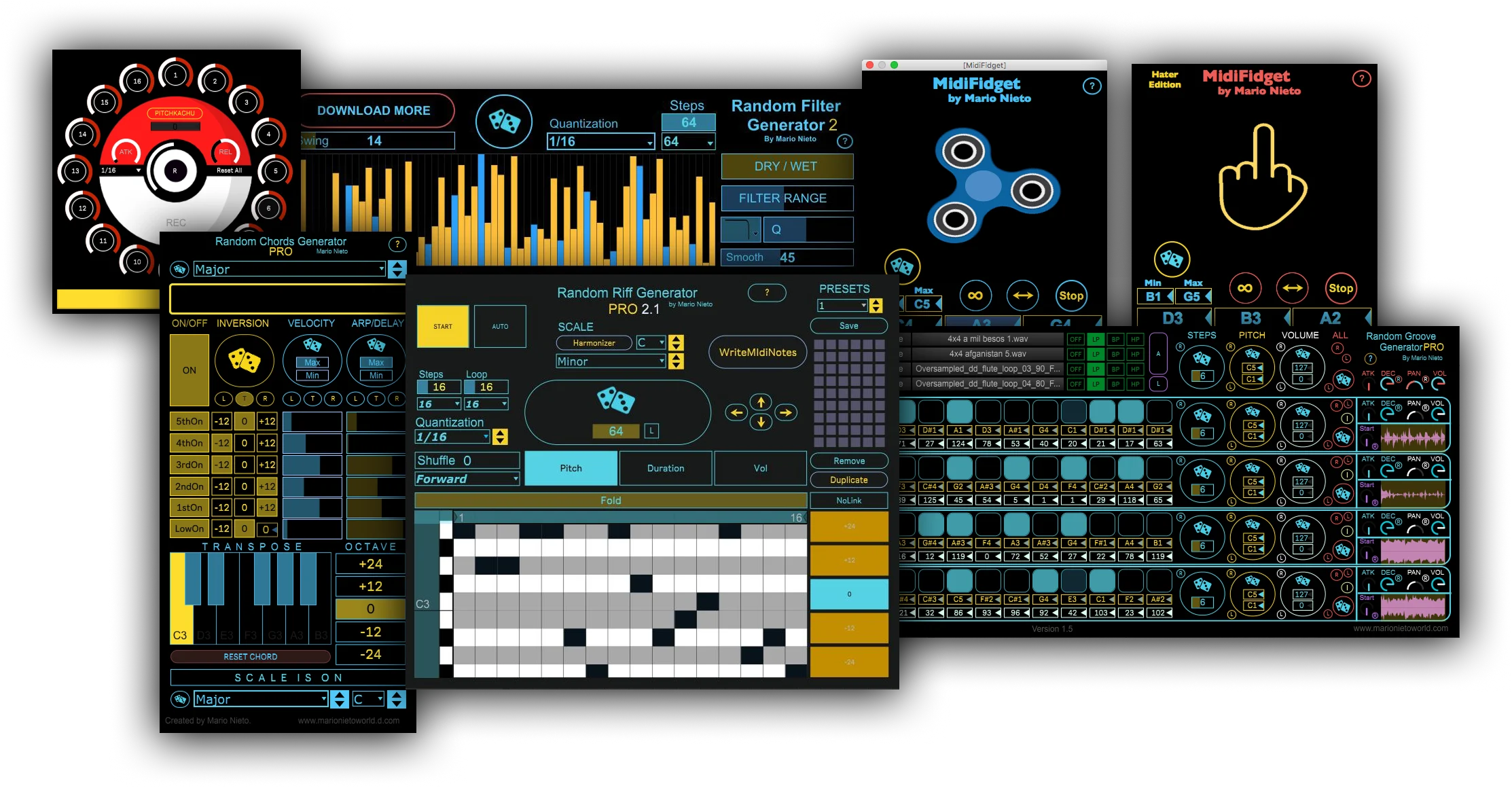 Max for Live Legacy Pack device collage by Mario Nieto