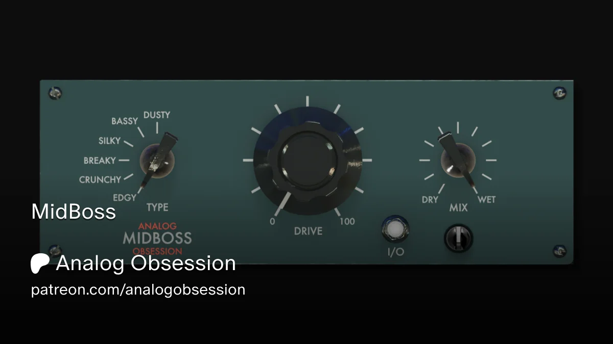 MidBoss plugin interface by Analog Obsession