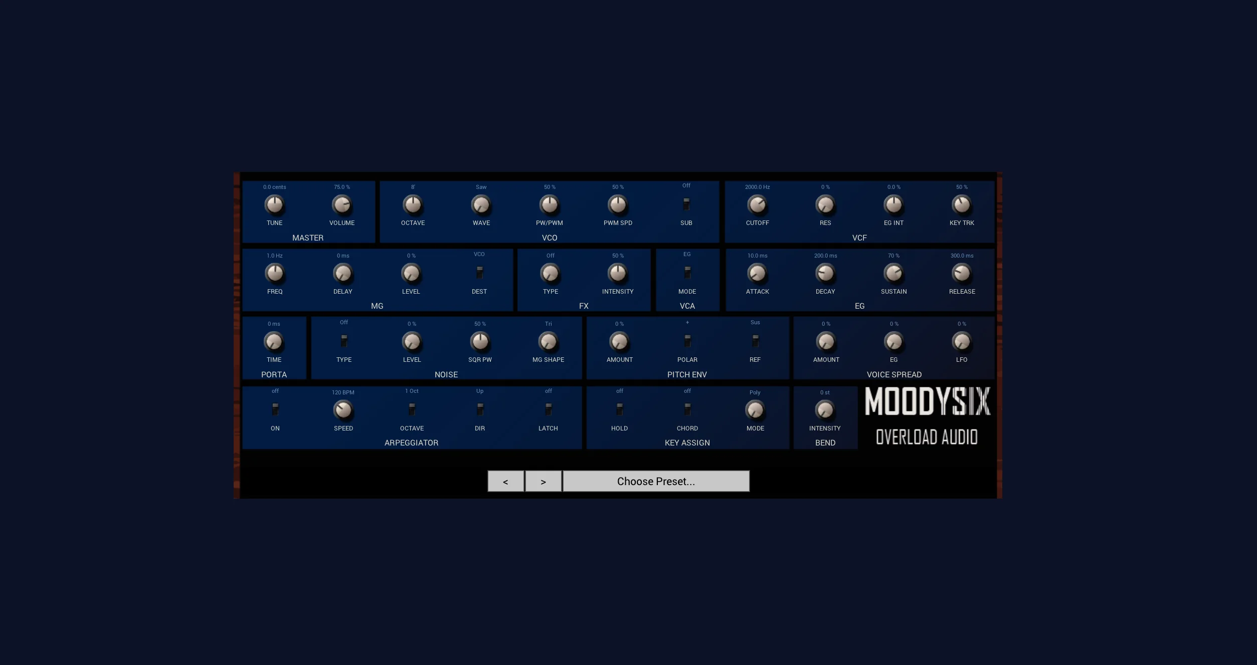 MOODYSIX by Overload Audio artwork