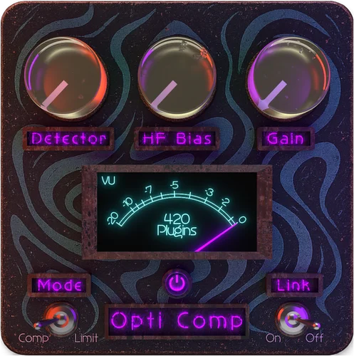 Opti Comp compressor plugin interface by 420 Plugins