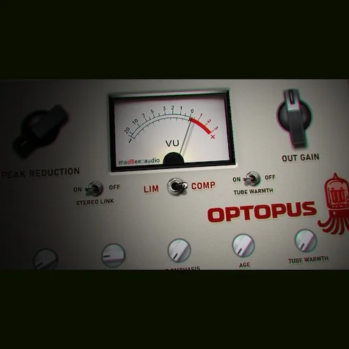 madBee::audio Optopus optical compressor plugin interface