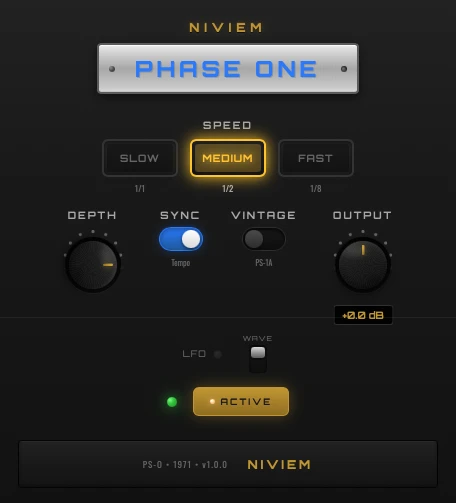 Niviem Phase One phaser interface by Niviem