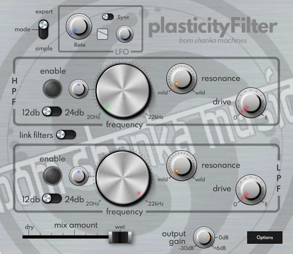 plasticityFilter expert mode plugin interface