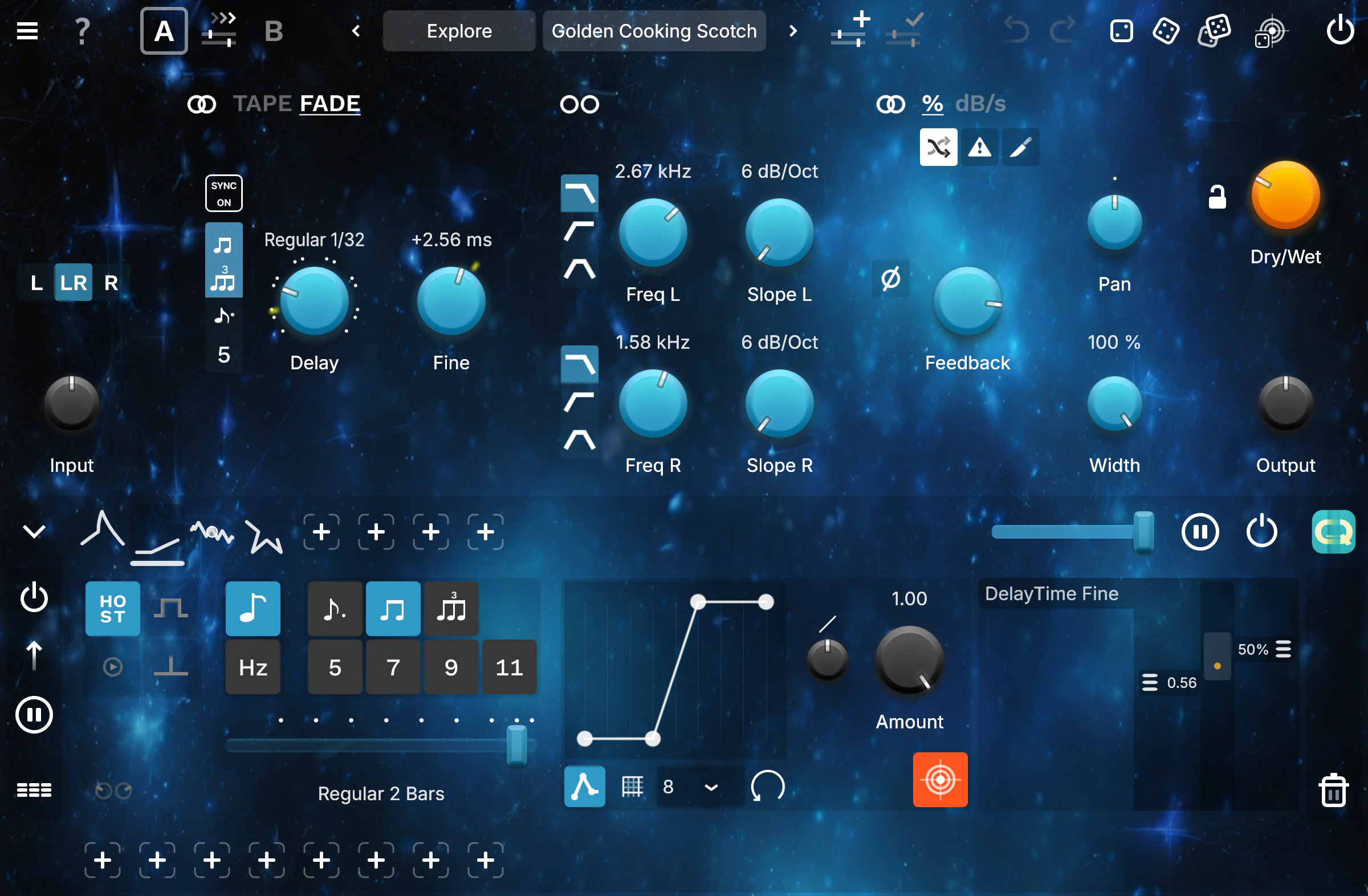 Quantum Delay Lite plugin interface by GS DSP
