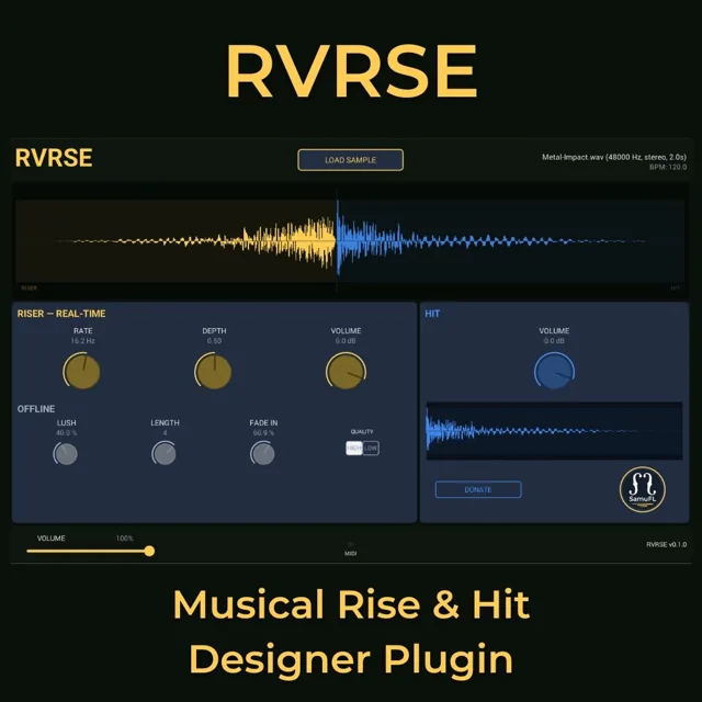RVRSE plugin artwork by Samuel Ferraz-Leite