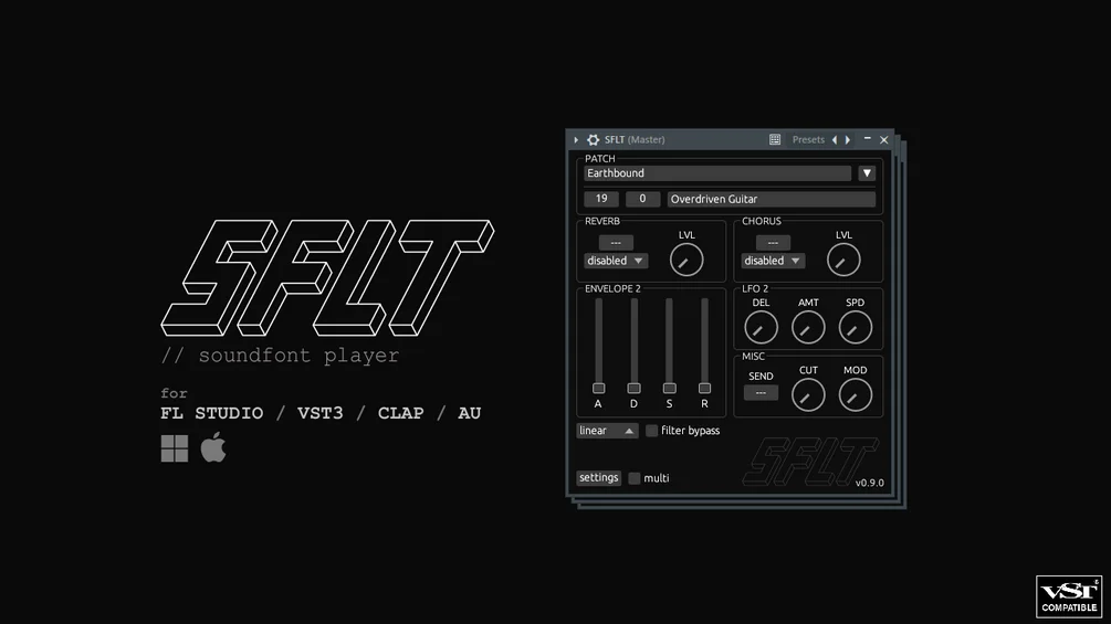 SFLT SoundFont player interface by Ash Taylor
