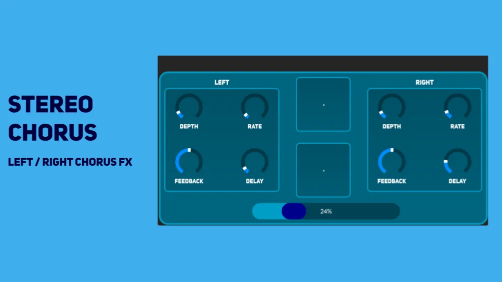 StereoChorus by 23DSP plugin interface