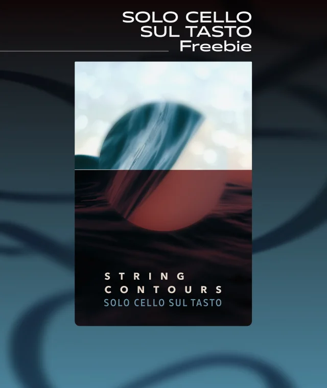 String Contours Solo Cello Sul Tasto by Strezov Sampling artwork