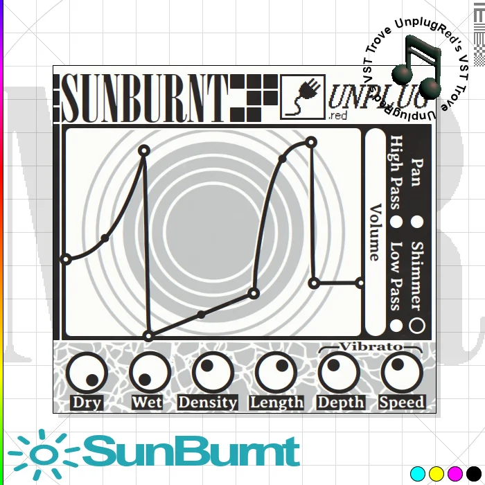 SunBurnt by UnplugRed multi-curve convolution reverb plugin interface