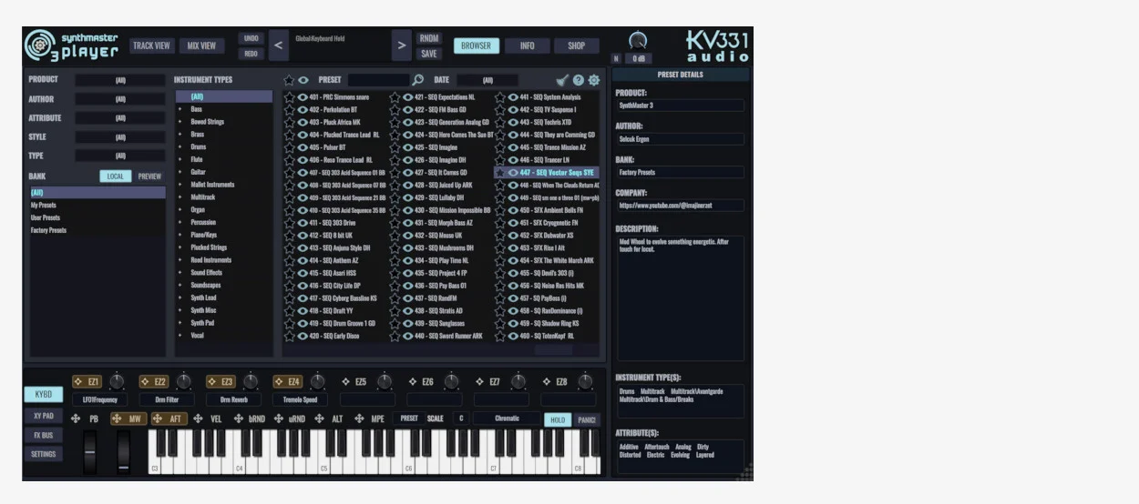 SynthMaster 3 Free Player by KV331 Audio artwork