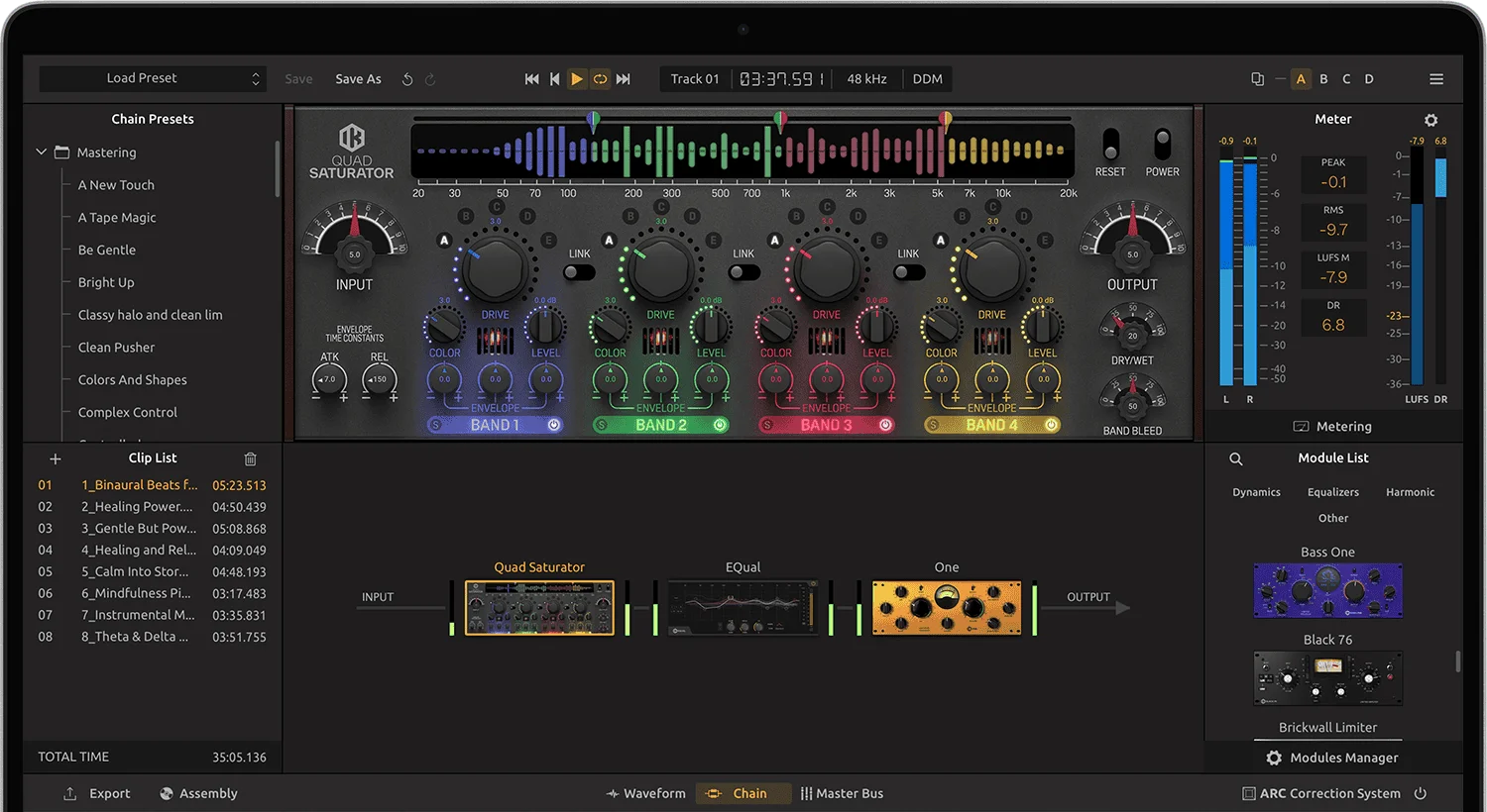 T-RackS 6 INTRO mixing and mastering suite interface
