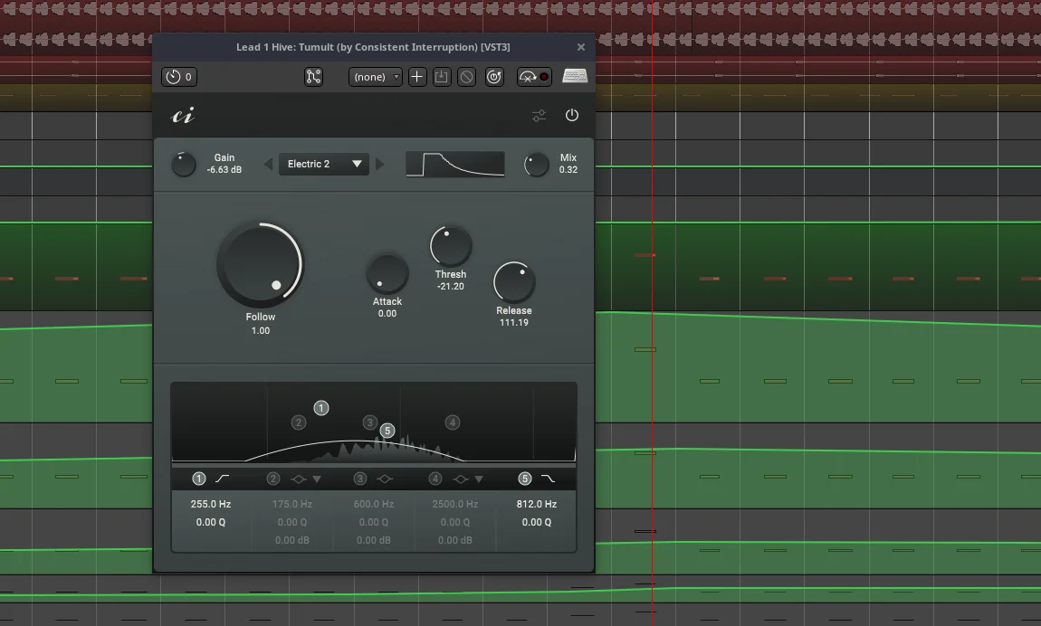 Tumult plugin interface by Consistent Interruption