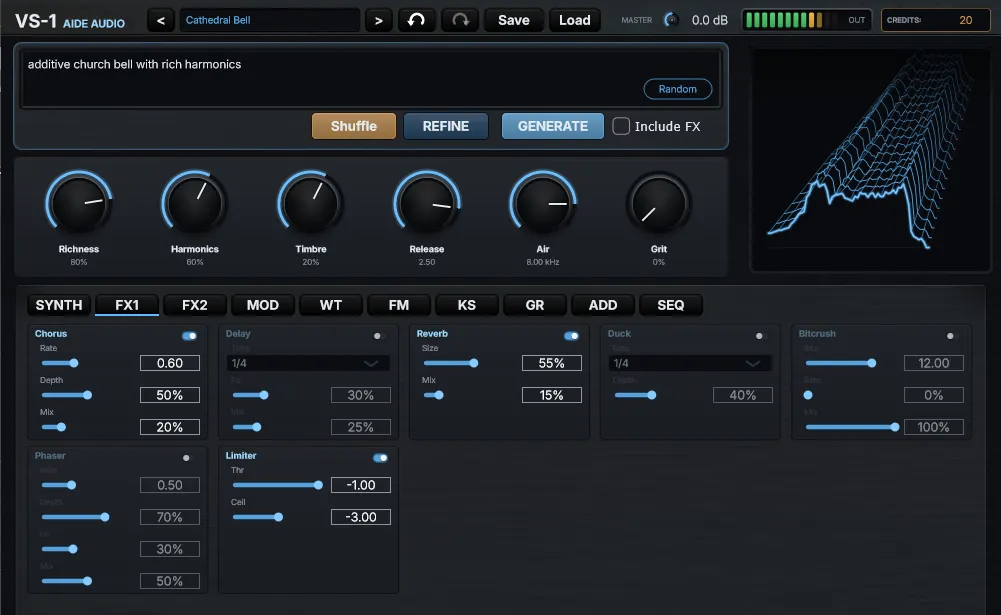 VS-1 Versa Synth by AIDE AUDIO artwork